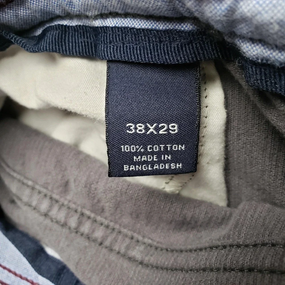 Cremieux Classics Mens Corduroy Pants 38x29 Gray Straight Leg Cotton Trousers